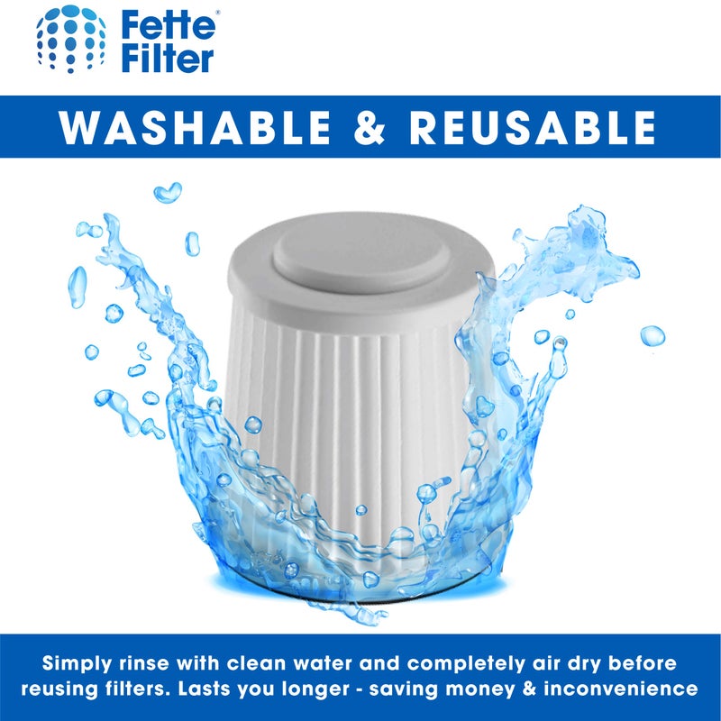 Fette Filter - Vacuum Filter Compatible with Black and Decker Flex Vac FHV1200. Compare to Part # FVF100 - Pack of 4 - Image 4
